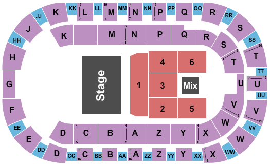 Toyota Center - Kennewick George Lopez Seating Chart